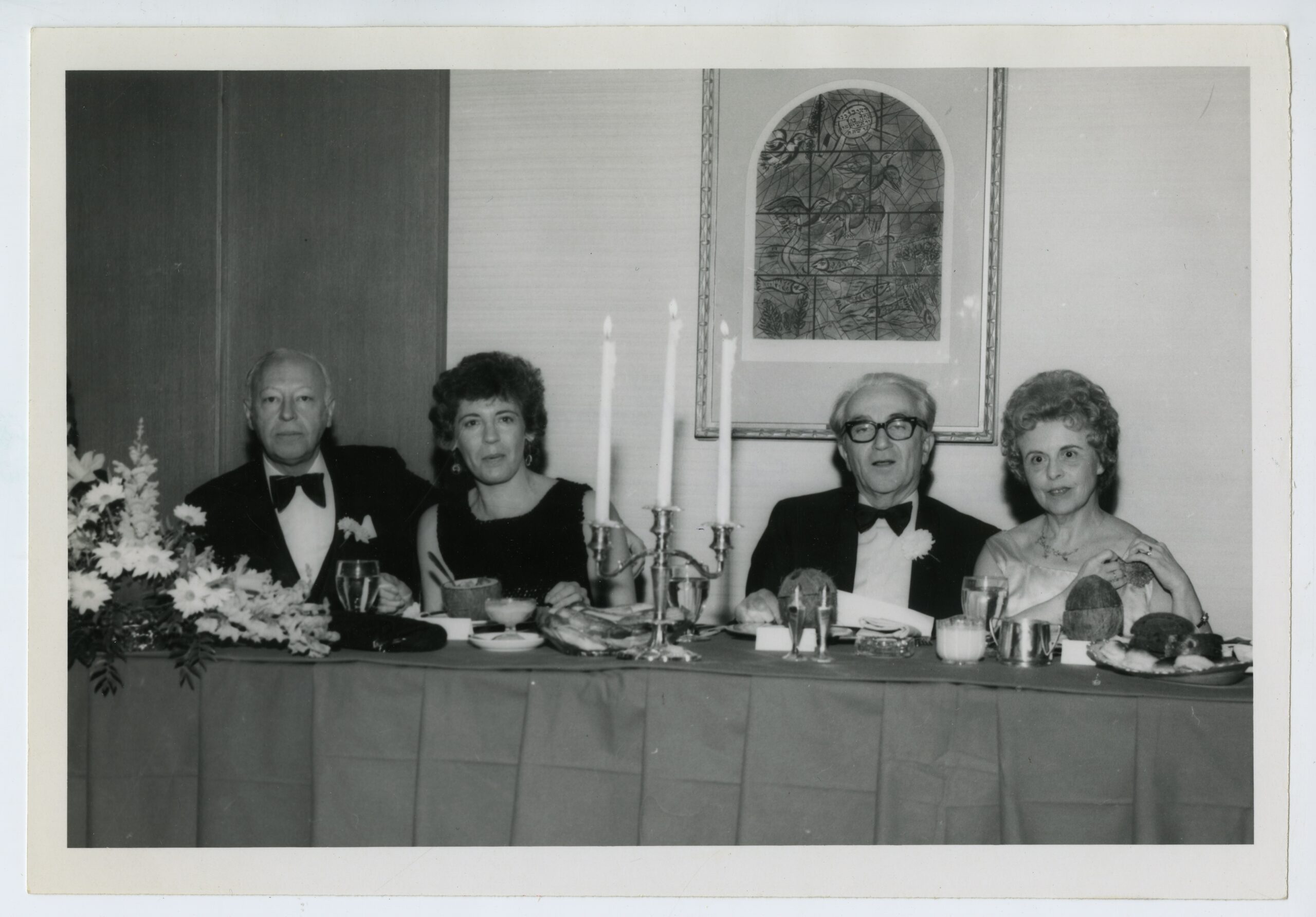 Rabbi Bernard Baskin, Marjorie Baskin, Albert State, and Millie State