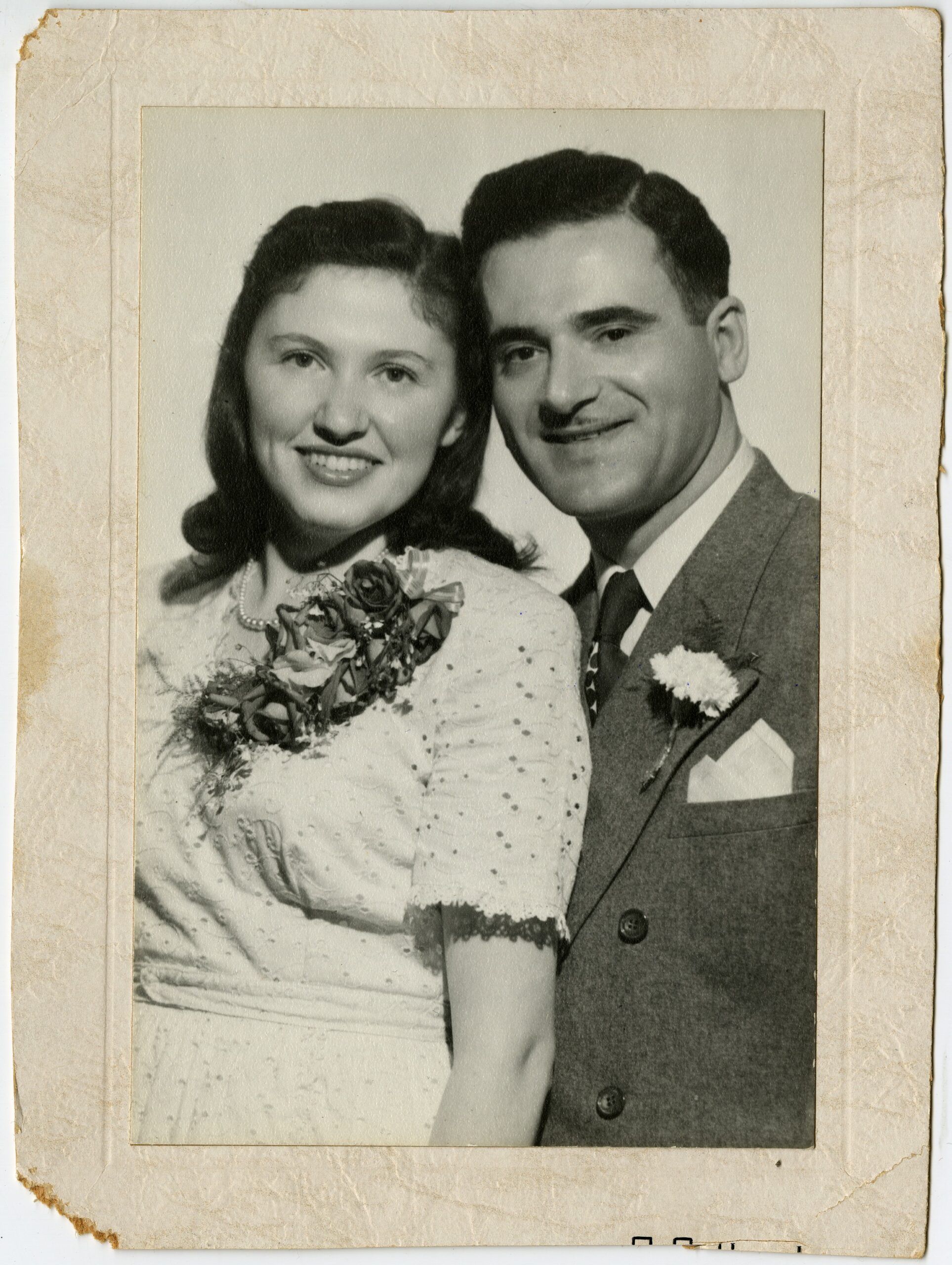 Wedding photo of Evelyn Quitt and Harold Drutz